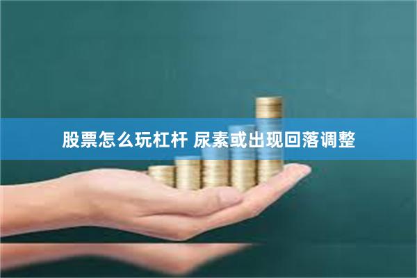 股票怎么玩杠杆 尿素或出现回落调整