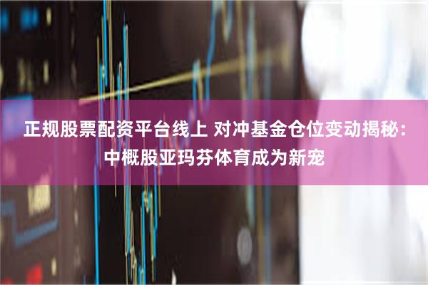正规股票配资平台线上 对冲基金仓位变动揭秘：中概股亚玛芬体育成为新宠