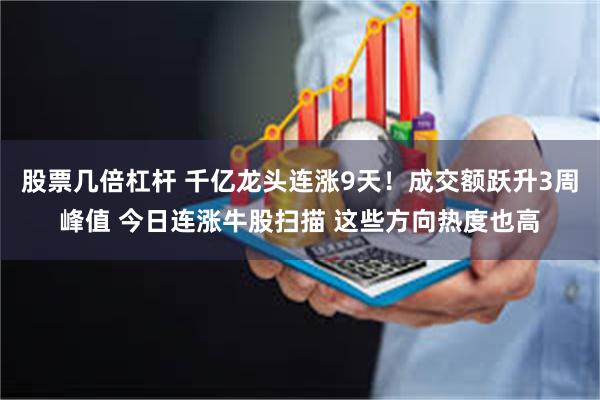 股票几倍杠杆 千亿龙头连涨9天！成交额跃升3周峰值 今日连涨牛股扫描 这些方向热度也高