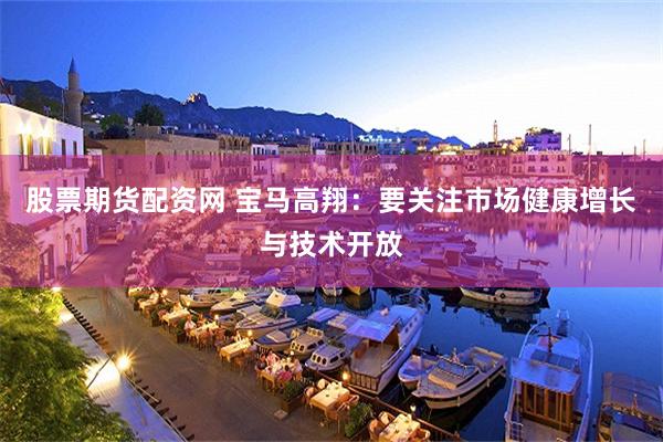 股票期货配资网 宝马高翔：要关注市场健康增长与技术开放