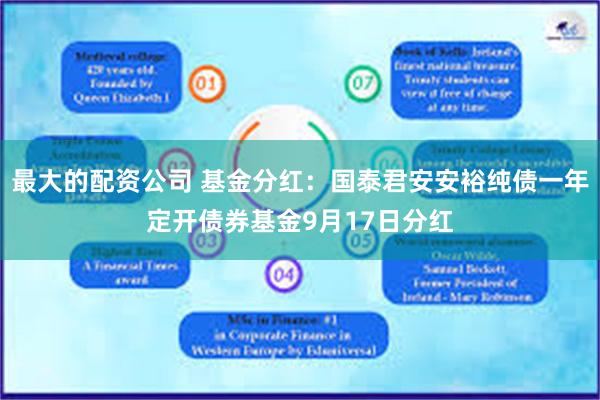 最大的配资公司 基金分红：国泰君安安裕纯债一年定开债券基金9月17日分红